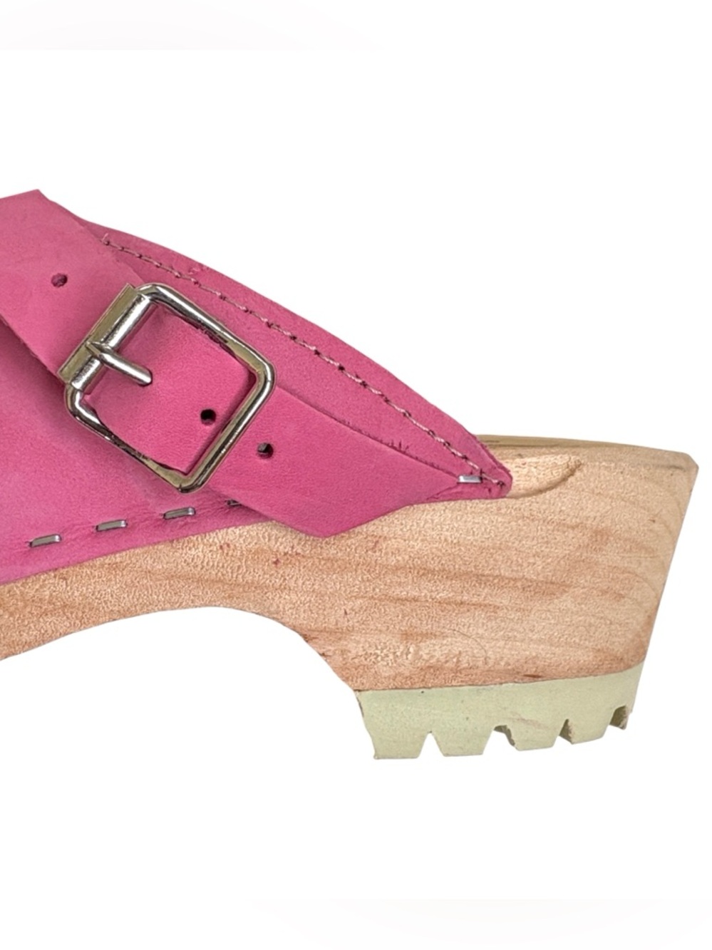 EUC Lotta’s Stockholm Leather Clogs Pink Size 8.5 - Picture 4 of 8